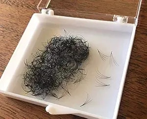 4d Premade (Hand Made) Fan Lashes (500 Fans/Tray) For Eyelash Extension, C Curl And D Curl, 0.07 Thickness, Length From 10mm-15mm (c12mm4d)