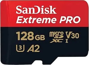 Sandisk Sdsqxcd-128g-gn6ma Extreme Pro Microsdxc 128gb+Sd Flsh Adapter 200mb/S 90mb/S a2 c10 v30 U