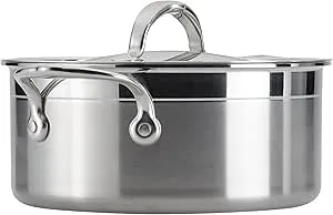 Hestan Probond Forged - Professional Clad Stainless Steel Soup Pot, 3 Quart, Induction Compatible