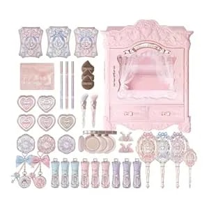 Flower Knows Bunny Garden All-In Box Set,All In One Full Cosmetics Makeup Kit,Perfect Easter Holiday Birthday Make Up Gift(Cushion Cream Foundation n02)