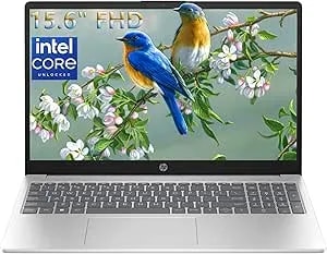 Hp Notebook 15.6 Fhd Laptop Computer With Microsoft Office 365, 16gb ddr4 Ram, 512gb Ssd, Intel 4-Core n100 Cpu, 2026 Edition, Numeric Keypad, Copilot Ai, Windows 11 Home, Silver, 500gb External Hdd