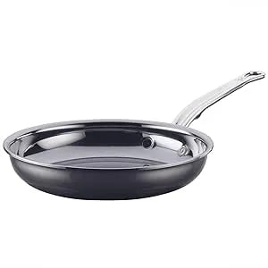 Hestan Nanobond Molecular Titanium Frying Pan, 8.5-Inch - Pfas-Free Stainless Steel Skillet, 4x Stronger, 1050°F Safe, Induction Compatible, Handcrafted Italy
