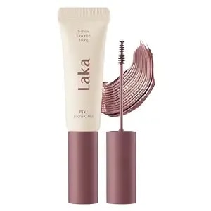 Laka Pixi Eyebrow Mascara 8g/0.28oz., Eyebrow Gel To Fix And Shape Brows, Clump-Free, Brow Fixer With Slim Precision Brush, Vegan, K-Beauty​ (06 Rose Burgundy)