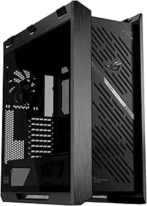 ASUS ROG Strix Helios II EATX Mid-Tower Gaming PC Case, With Dual Tempered Glass Side Panels, Support For Graphics Cards Up To 450mm Long, Graphics Card Braces And Support For Up To 420mm Radiators