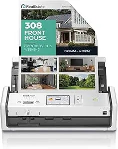 Brother Ads-1800w Wireless Compact Desktop Scanner - Scan Speeds Of Up To 30ppm - 2.8" Color Touchscreen (Renewed Premium)