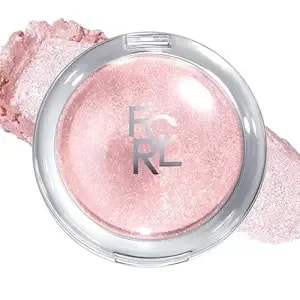 Focallure Galaxy Glow Highlighter Makeup, High Impact Shimmer Dewy Finish, Silky Soft Cream Texture, Long-Lasting Luminizer For Face Eyes Body, pk04