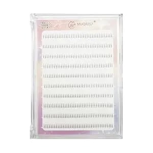Bottom Lash Clusters Lower Lashes 400pcs Manga Fairy Style False Eyelashes Diy C Curl Mixed Length 5-7mm Individual Lash Extensions muiqu37 Natural Under Fake Eye Lashes (mq202)
