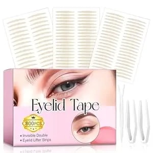 Double Eyelid Tape, Eyelid Tape For Hooded Eyes Invisible,Waterproof Eyelid Lifter Strips For Natural Look,All Day Wear,Say Goodbye To Sagging Or Hooded Eyelids,Single Lids (800)