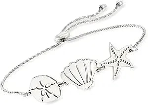 Ross-Simons Sterling Silver Sea Life Bolo Bracelet