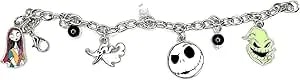 Disney Tim Burton'S The Nightmare Before Christmas Charm Metal Bracelet