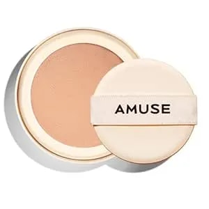Amuse Seoul Dew Jelly Vegan Cushion Foundation Refill (02 Nude Refill) - Full Coverage, Dewy Glow Finish, Lightweight, Long Lasting, Firming Texture, All Skin Types, Vegan, Korean Makeup