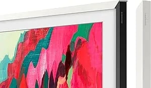 Samsung 65” The Frame Customizable Bezel (2025 Model), Magnetic, Quick And Easy Installation, VG-SCFF65WTBZA, Modern White