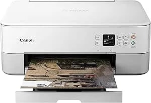 Canon Pixma ts5320 All In One Wireless Printer, Scanner, Copier With Airprint, White, Works With Alexa
