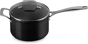 Le Creuset Essential Non-Stick Ceramic Saucepan With Glass Lid, 4 Qt.​