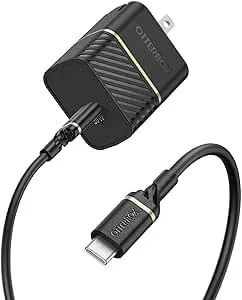 Otterbox USB-C Wall Charger, 30W + Otterbox USB C-C 1M Cable - Black Shimmer