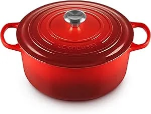 Le Creuset Enameled Cast Iron Signature Round Dutch Oven, 7.25 Qt., Cerise