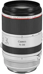 Canon rf70-200mm f2.8 L Is Usm Lens, Mirrorless Telephoto Zoom Lens, Compatible With Eos R Series Aps-C And Full-Frame Cameras, Image Stabilization, Landscape And Sports Photography, White - Full-Frame Cameras, Image Stabilization, Compatible With Eos R S