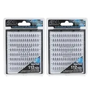 Ardell False Eyelashes Multipack Knot-Free Individuals Medium Black, 2-Pack