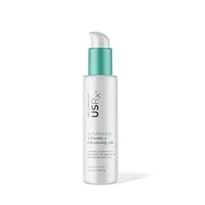 Urban Skin Rx Brightening Vitamin C Multi-Tasking Milky Cleansing Oil, Gently Melts Away Makeup, Spf, Buildup, & Impurities, Nourishes, Softens, & Hydrates Skin Barrier, Residue-Free Finish, 5 Fl Oz