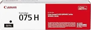 Canon Genuine 075 Black High Capacity Toner Cartridge Compatible With mf660 Series And lbp640 Series Laser Printers