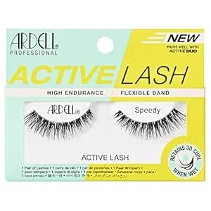 Ardell Active Lashes Speedy - Long-Lasting False Eyelashes, Sweat-Resistant, Natural Look For Active Wear