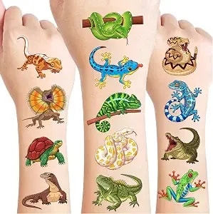 Repite Animals Temporary Tattoos For Kids - 96 Pcs Individually Cute Animals Temporary Tattoos Stickers For Girls Boy Body Arm Shoulder Birthday Party Decorations Favors Supplies Gifts For Kids