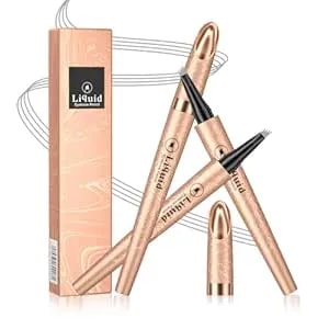 Eyebrow Pen - 4-Fork Tip Lift & Snatch Brow Pencil，Microblading Long-Lasting Waterproof Eye Brow Pen，Natural-Looking Hair-Like Brows，Easy To Use Eyebrow Pencils Makeup For Women (Grey)