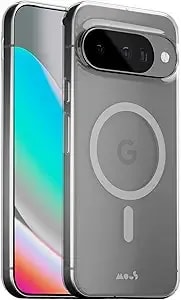 Mous For Google Pixel 10/10 Pro (2025) Clear Case, Compatible With qi2 Magsafe And Pixelsnap - Super Thin - Crystal Clear & Slim Design - Transparent