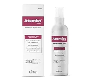 Atomist Skin Barrier Repair Lotion - Enriched With Ceramides, Oat, Lipids, And Gla - Restores & Protects Skin Barrier For Smooth, Hydrated (150gm / 5.02 Oz)