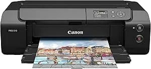 Canon Imageprograf Professional 13" PRO-310 Wireless Inkjet Photo Printer With 3.0-Inch Color LCD Monitor, 9 Color Pigment-Based Ink System, Black