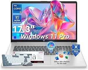 Hp 2026 17 Inch Laptops, 20gb Ram 512gb Ssd Windows 11 Pro, Intel Core i5-1334u, 17.3" Hd+, Backlit Keyboard, Fingerprint Reader, Ai Copilot, Type-C, Up To 7.5 Hours Battery Life