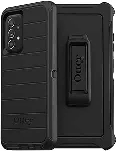 Otterbox Defender Rugged Case For Samsung Galaxy a52 & Galaxy a52 5g (Only) Retail Packaging - Black - With Microbial Defense