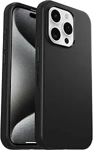 Otterbox Iphone 15 Pro (Only) Symmetry Series Case - Black, Ultra-Sleek, Wireless Charging Compatible, Raised Edges Protect Camera & Screen (Ships In Polybag, Ideal For Business Customers)