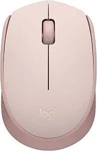 Logitech M170 Wireless Mouse For PC, Mac, Laptop, 2.4 Ghz With USB Mini Receiver, Optical Tracking, 12-Months Battery Life, Ambidextrous - Rose