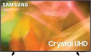 Samsung 50-Inch Class Crystal 4k Uhd au8000 Series Hdr, 3 Hdmi Ports, Motion Xcelerator, Tap View, Pc On Tv, Q Symphony, Smart Tv With Alexa Built-In (un50au8000fxza, 2021 Model)