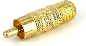 Startech.Com One-Piece RCA To F Type Coaxial Cable - M/F - Gold-Plated RCA To RG6 F Type Coax Cable Adapter (Rcacoaxmf)