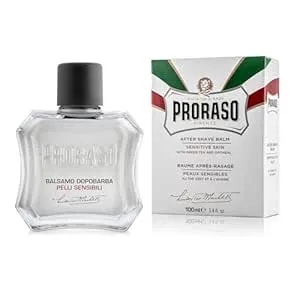 Proraso After Shave Balm - Oatmeal & Green Tea - Nourishing & Gentle Formula After Shave Cream For Sensitive Skin - Premium Italian Shaving For Men - 3.4oz