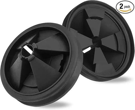 Garbage Disposal Splash Guard, 2 Pack Upgraded Epdm Rubber Drain Insert For Insinkerator Evolution Series 3 3/8" Qcb-Am Sink Baffle Drain Cover Removable Quiet Collar Epdm Strainer Insert Parts