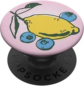 Popsockets Phone Grip, Fruit Design - Zesty And Blue Popsockets Adhesive Popgrip