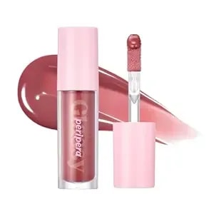 Peripera Ink Glasting Lip Gloss, Non-Sticky, Gloss Shine, 4xl Wand For Easy Application, Korean Lip Gloss, Fuller Looking Lips, Buttery Soft, Long Lasting Lip (003 Chilling Rosy(New))