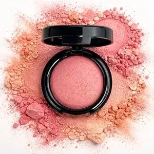 K'Apeine Baked Blush, Single Powder Pink Blush For Cheeks Shimmer Silky Smooth Pressed Powder Blushes Blendable Highly Pigment Makeup Palette Long-Lasting Face Makeup For Women Festivals-01#