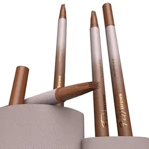Phofay Waterproof Wild Eyebrow Pencil & Hairline Product - Ultra-Fast Drying, Hair Color Matching, Beginner-Friendly & Versatile-Ash Brown（#02）
