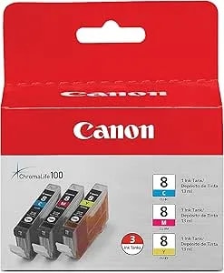 Canon Cli-8 Genuine Three Color Ink Tank, Compatible With ip4300, ip3500, ip3300, mp970, mp960, mp950, mp800r, mp830, mp810, mp800, mp500, mx850, mx700, mp610, mp600, mp530, mp520, And mp510 Printers