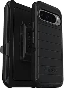Otterbox Google Pixel 9 Pro Xl (Only) - Defender Series Case - Black - Rugged & Durable - With Port Protection - Includes Holster Clip Kickstand - Microbial Defense Protection - Non-Retail Packaging