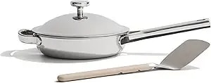Our Place Mini Titanium Always Pan Pro, 8.5" Nonstick Titanium Frying Pan - Pfas-Free Titanium Skillet; Tri-Ply Steel & Aluminum; Lid & Spatula; Induction, Dishwasher & Oven Safe To 1000°F (750°F Gold)
