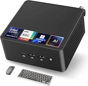Asus Nuc 15 Pro Mini Desktop Pc, Intel Series 2 Core Ultra 7 255h (16c/16t, Up To 5.1ghz), 32gb ddr5 Ram, 2tb Pcie Ssd, Mini Computers Win 11 Pro, Intel Arc 140t Gpu, 8k Display, Thunderbolt 4, Wifi 7