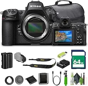 Nikon z8 Professional Full Frame Mirrorless 8k Video & Stills Hybrid Fx Camera+ Memory Card Wallet + 64gb Memory Card + 12 Inch Flex Tripod + More