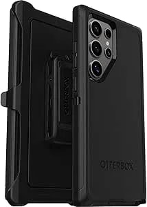 Otterbox Samsung Galaxy s24 Ultra Defender Series Case - Black, Rugged & Durable, With Port Protection, Includes Holster Clip Kickstand