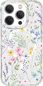 Velvet Caviar For Iphone 15 Pro Case Wildflower - Compatible With Magsafe [10ft Drop Tested] - Enchanted Floral Colorful Summer Vibes