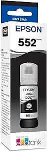Epson 552 Ecotank Ink Ultra-High Capacity Bottle Black (t552020-S) Works With Et-8500, 8550
